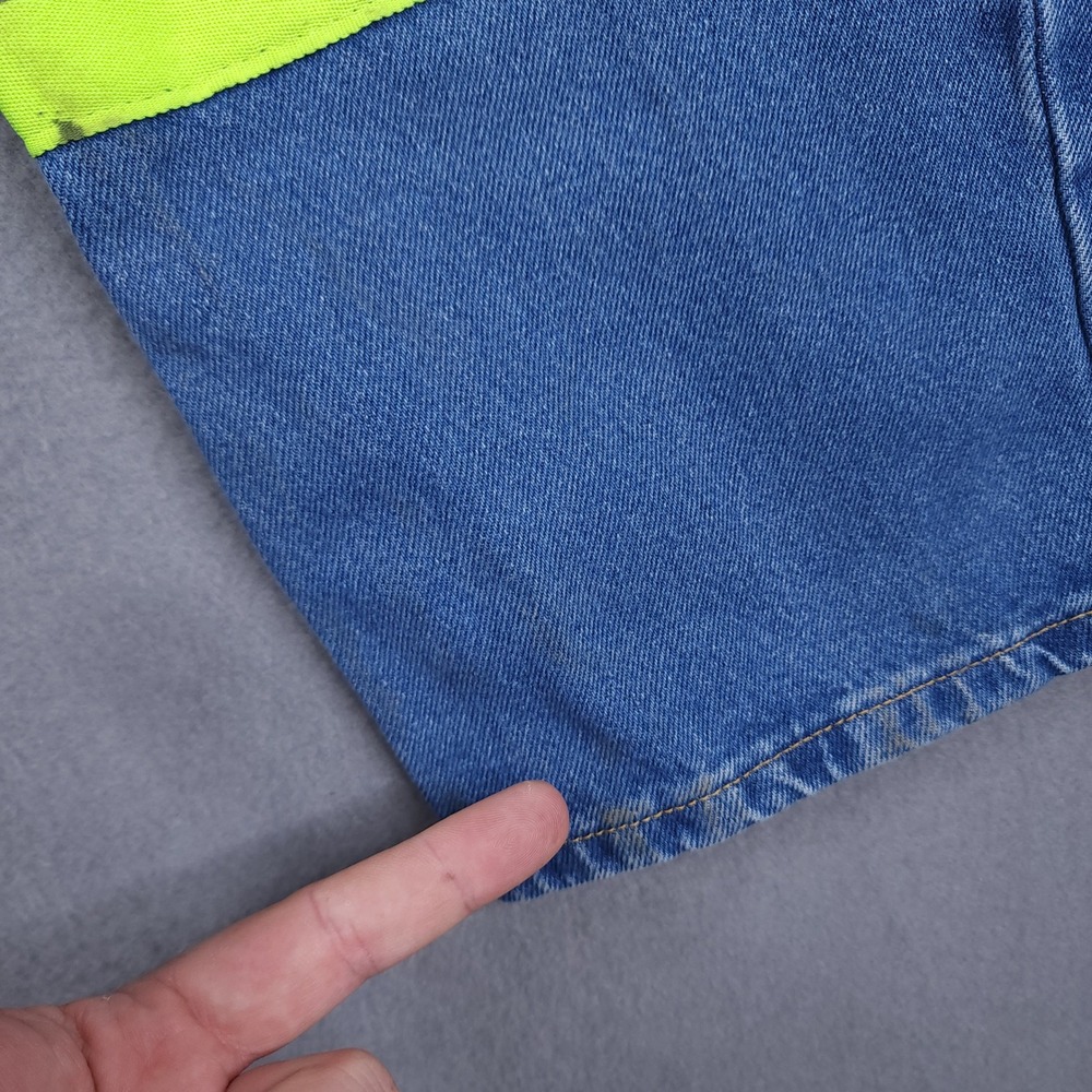 Bulwark Mens 40x34 Blue High Visibility Reflective Workwear Jeans - Picture 11 of 14